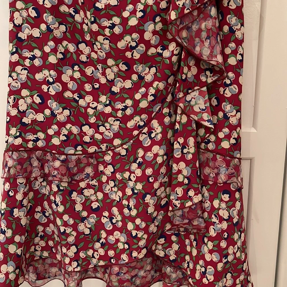 Authentic Louis Vuitton 2005 Runway Collection Cherry Berry Print Ruffle Skirt❣️ - Picture 8 of 13